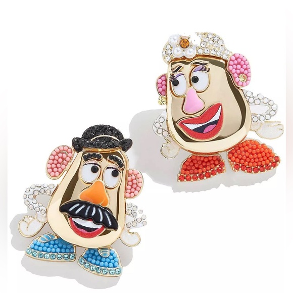 NWT ⚜️🥔⚜️ Baublebar x Disney Pixar Toy Story Mr. and Mrs. Potato Head Earrings - Picture 1 of 6